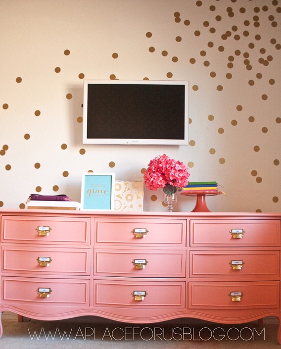 DIY CONFETTI WALL with decals