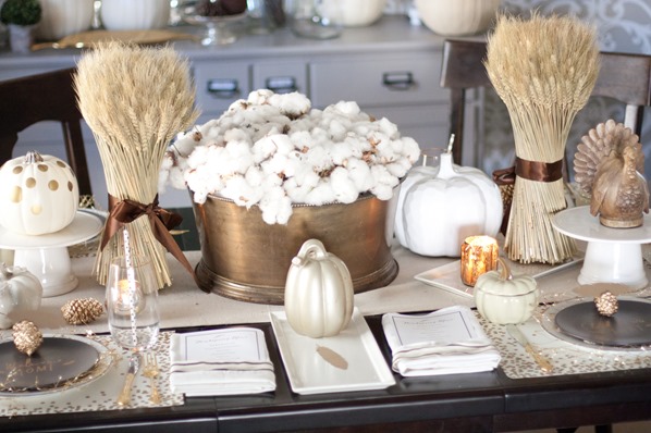 Black and Gold Tablescape-29