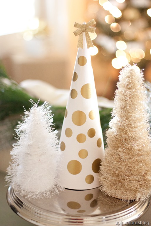 DIY Eyelash Yarn Christmas Tree