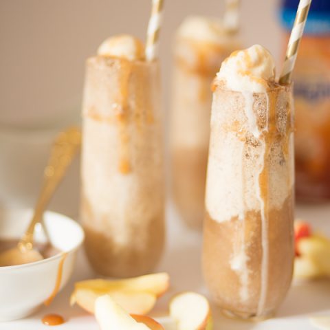 Mini Caramel Apple Floats