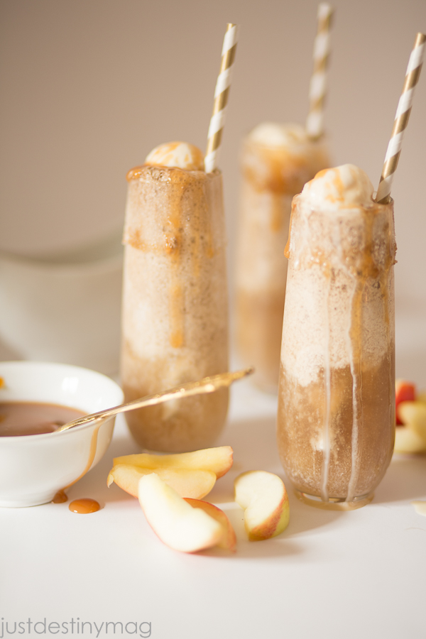 Mini Caramel Apple Floats