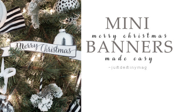 Mini " Merry Christmas" Banners - Image 2