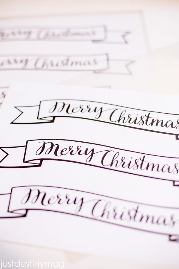 Mini " Merry Christmas" Banners - Image 3