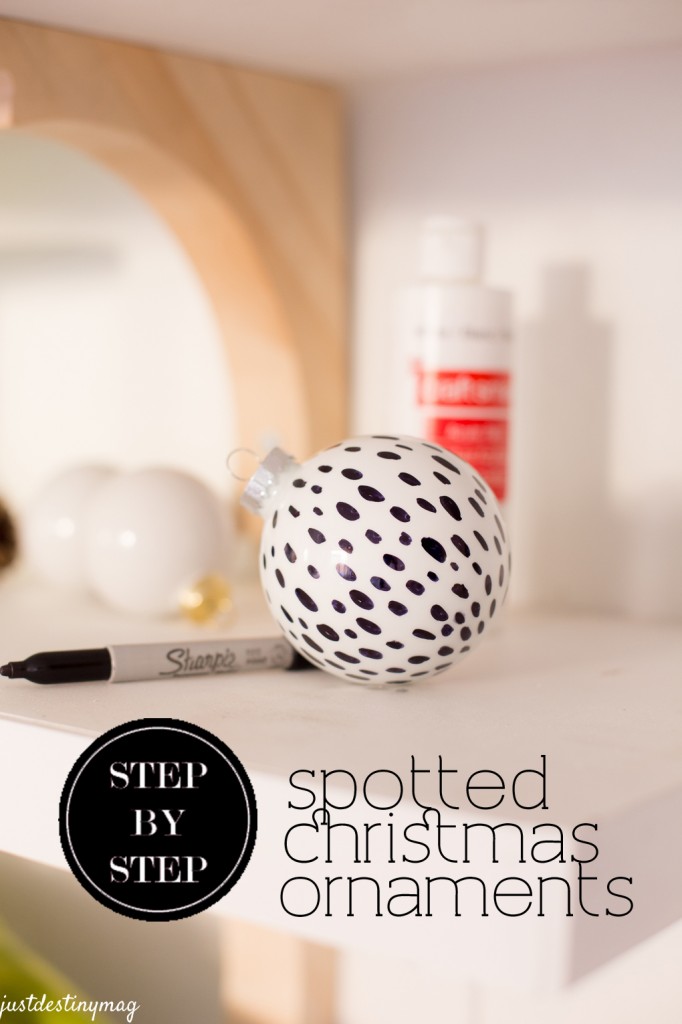 EASY DIY Spotted Christmas Ornaments Just Destiny Mag