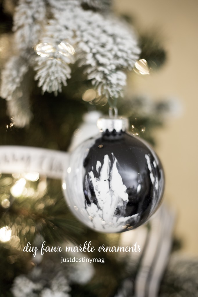 Faux Marble Handmade ORNAMENTS