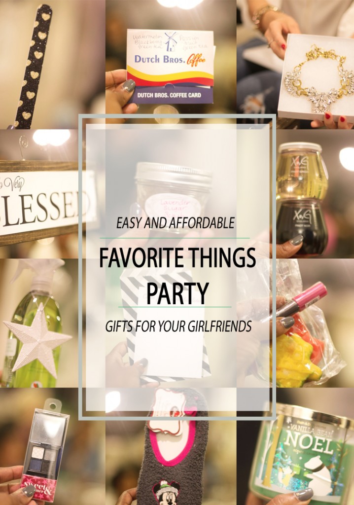 Affordable Favorite Things Party