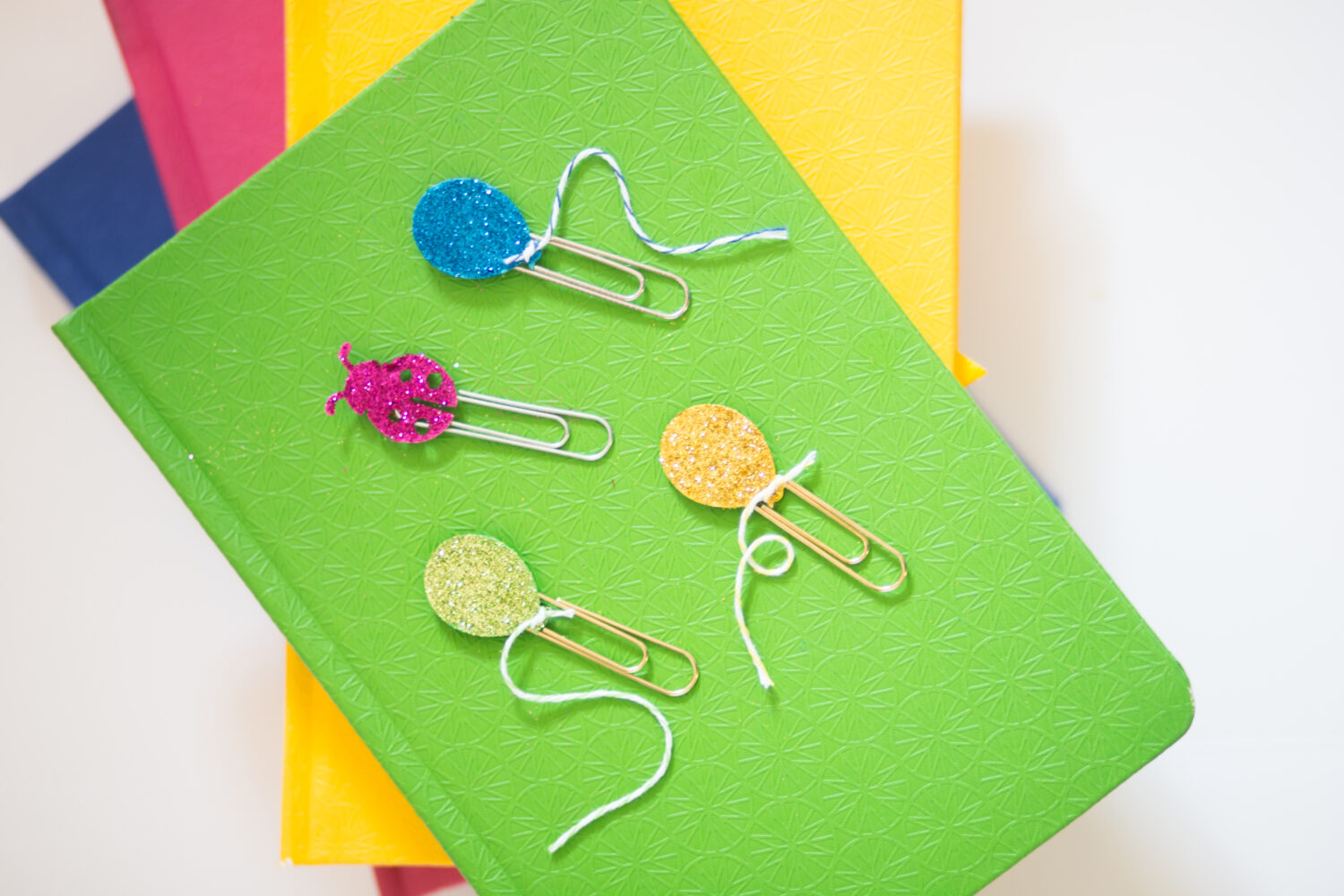 Paper Clip Bookmarks with Martha Stewart Glitter