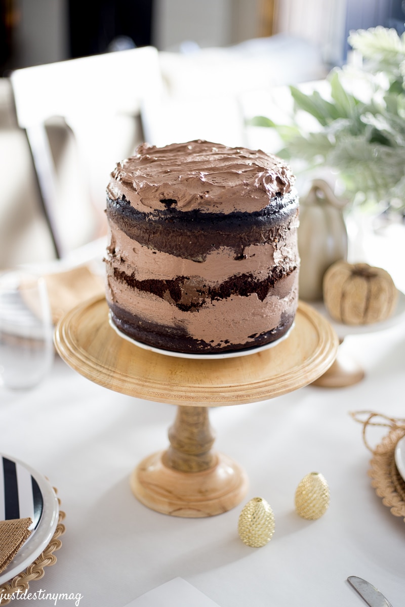 Chocolate Naked Cake_