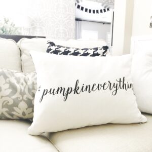 #pumpkineverything pillow from Just Destiny Mag