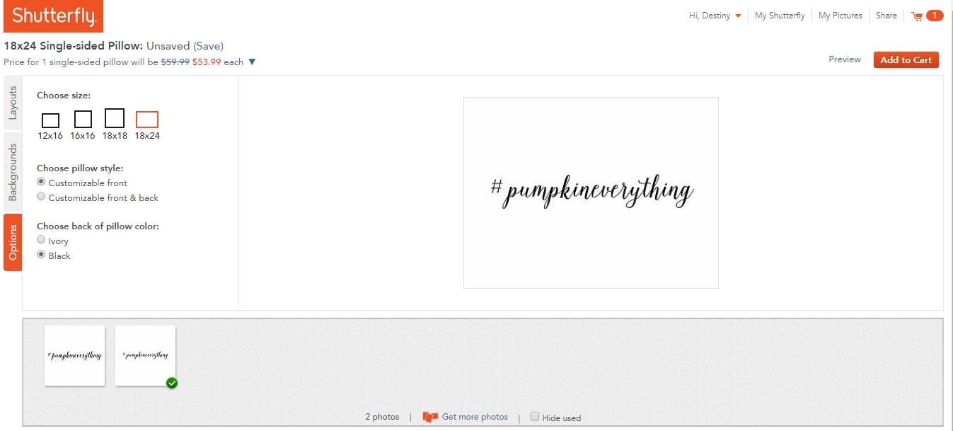 Shutterfly Screen Shot