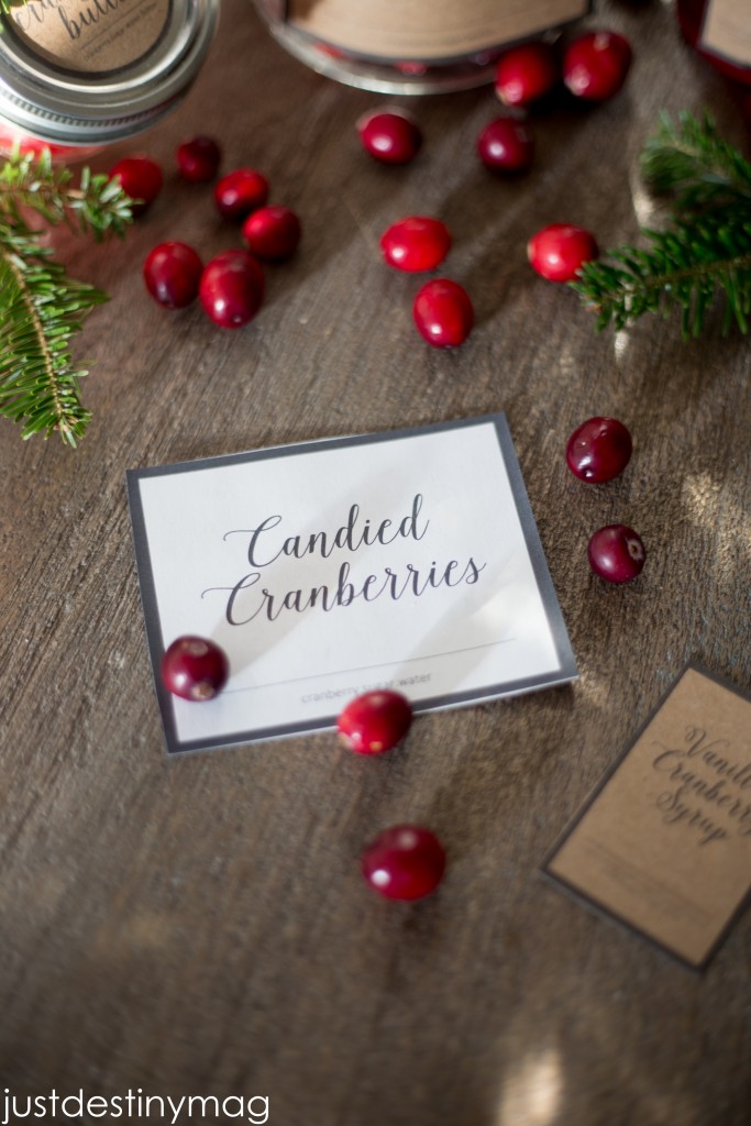 Cranberry Gift Labels