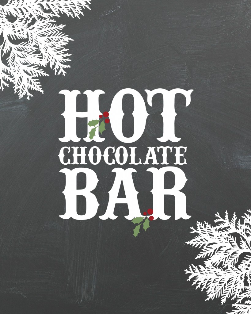 Hot Chocolate Bar Printable Just Destiny Mag