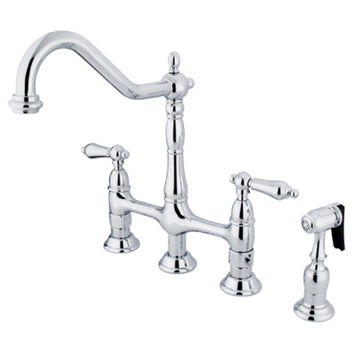 Heritage-Double-Handle-Widespread-Kitchen-Faucet-with-Side-Spray-KS127