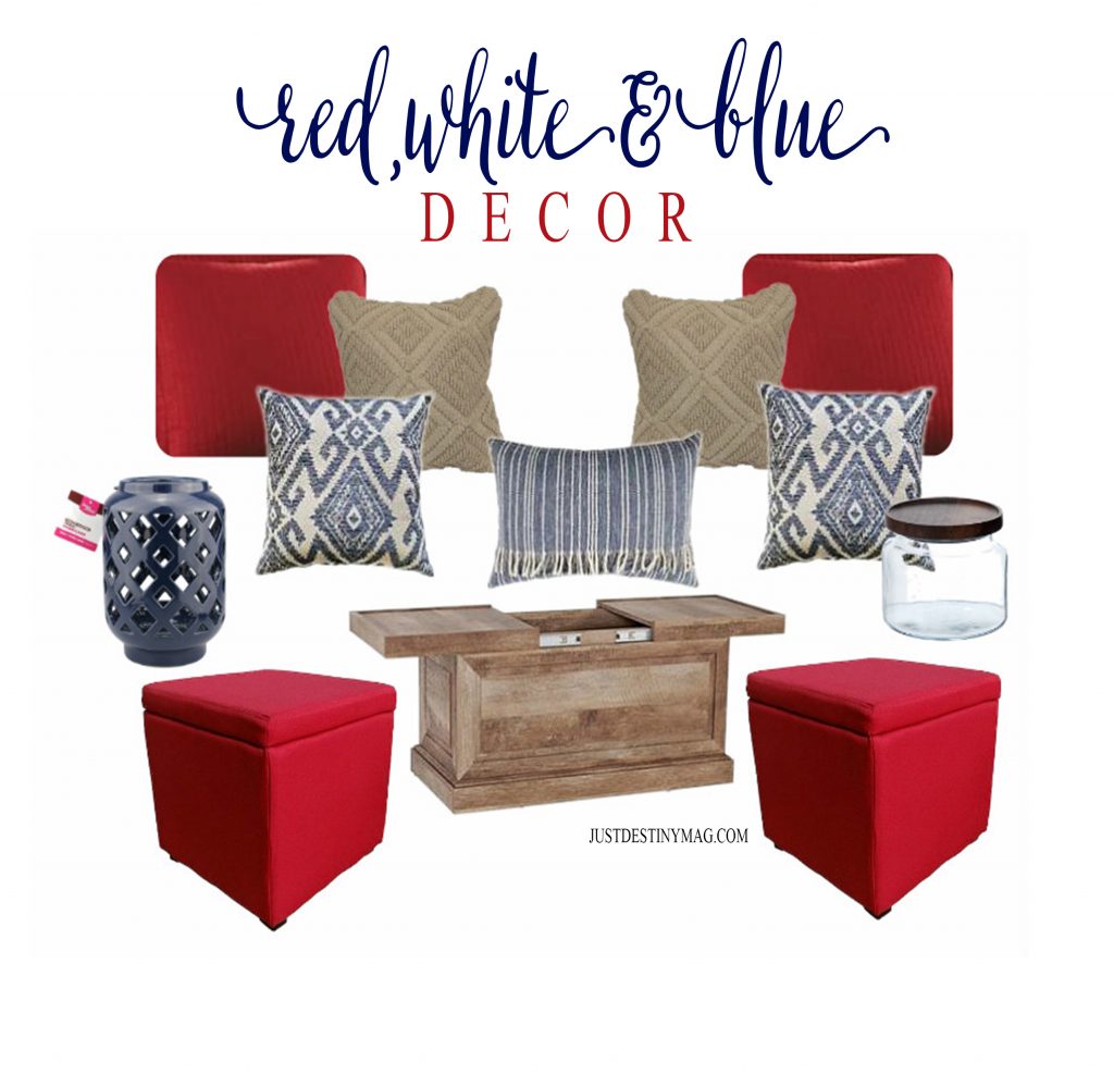 Red White and Blue Room