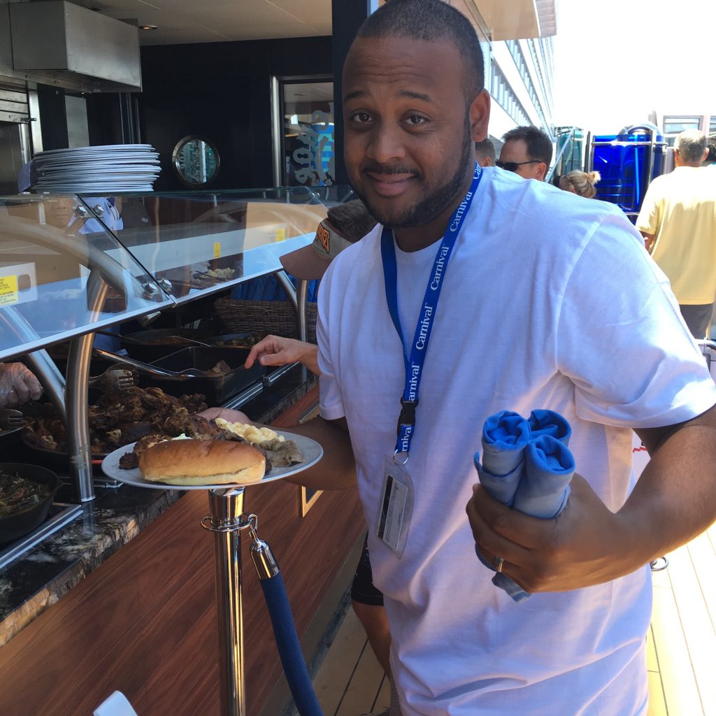 BBQ on the Carnival Magic Boat was delicious!