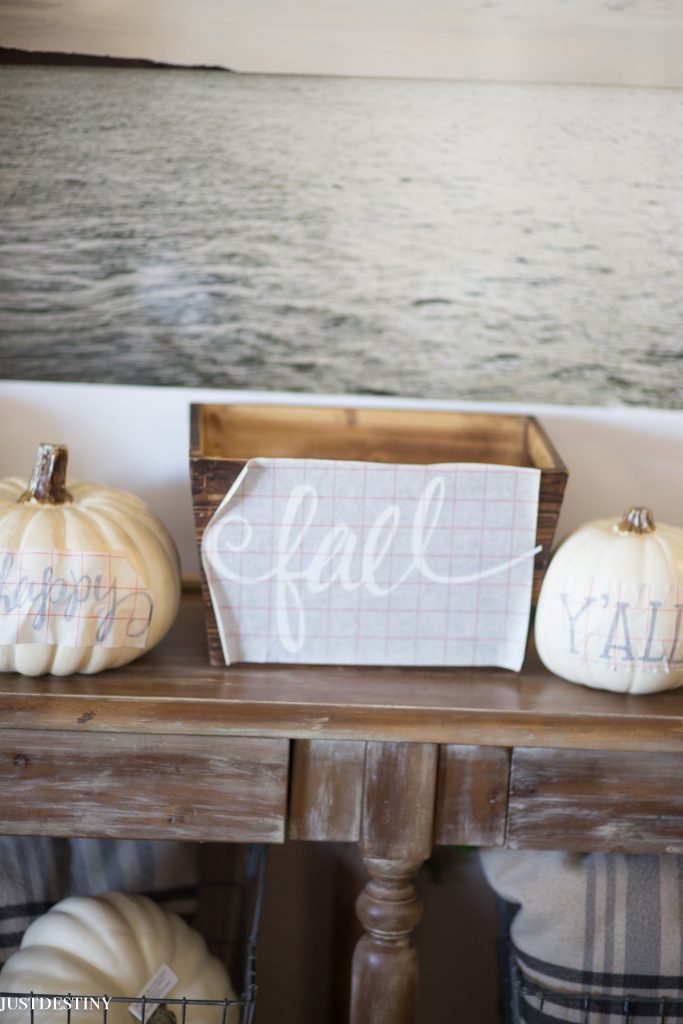 Easy Fall Decor with Just Destiny Mag Silhouette Cameo Machine Vinyl