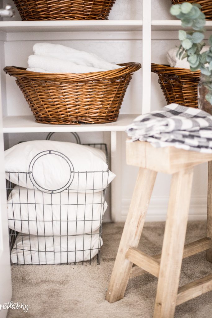 Linen Closet Organization