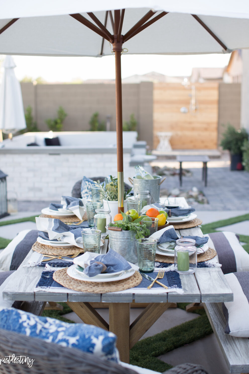 Setting an Outdoor Table