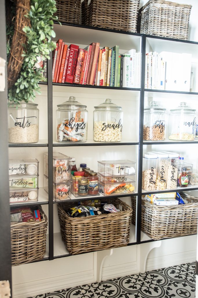 Practical + Cute Pantry Organization with Baskets - Organizing Moms