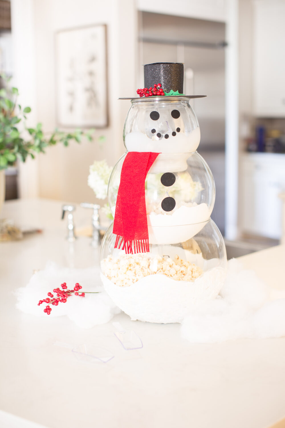 Snowman Snack Stack