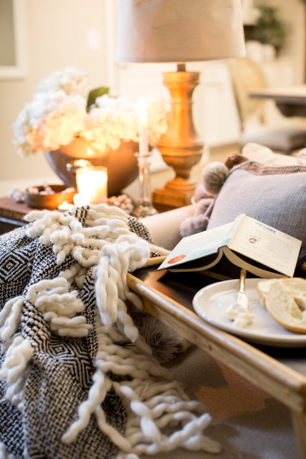 Bed Tray Refresh for a Comfy and Warm Hygge Moment