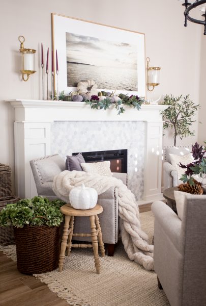 Elegant Fall Mantel Ideas