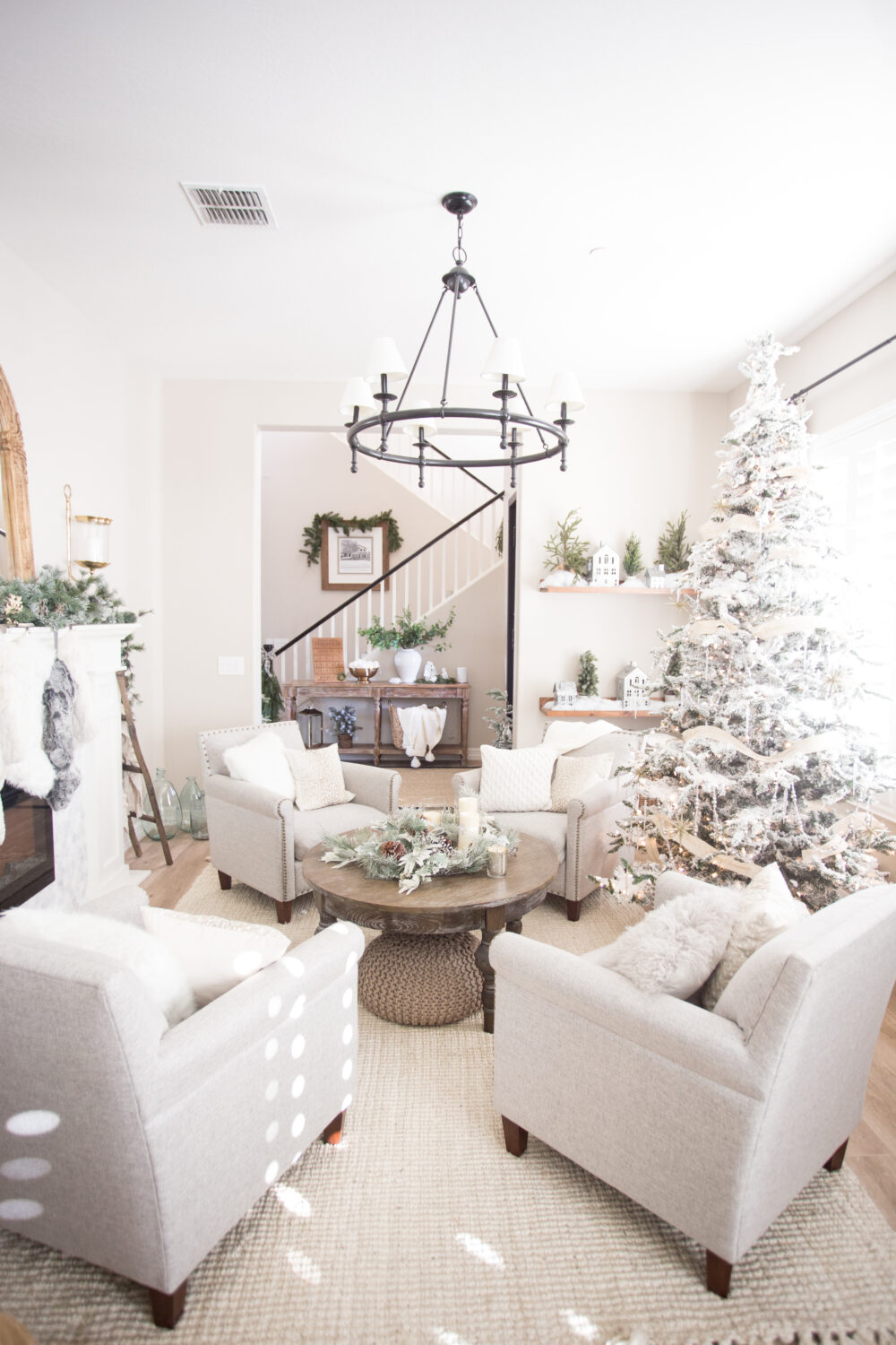 Winter Wonderland Christmas Decorations Home Tour 2021 - The