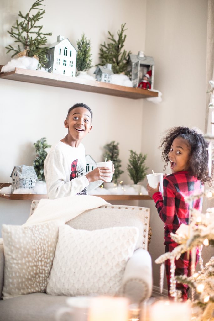 Hot cocoa and kids