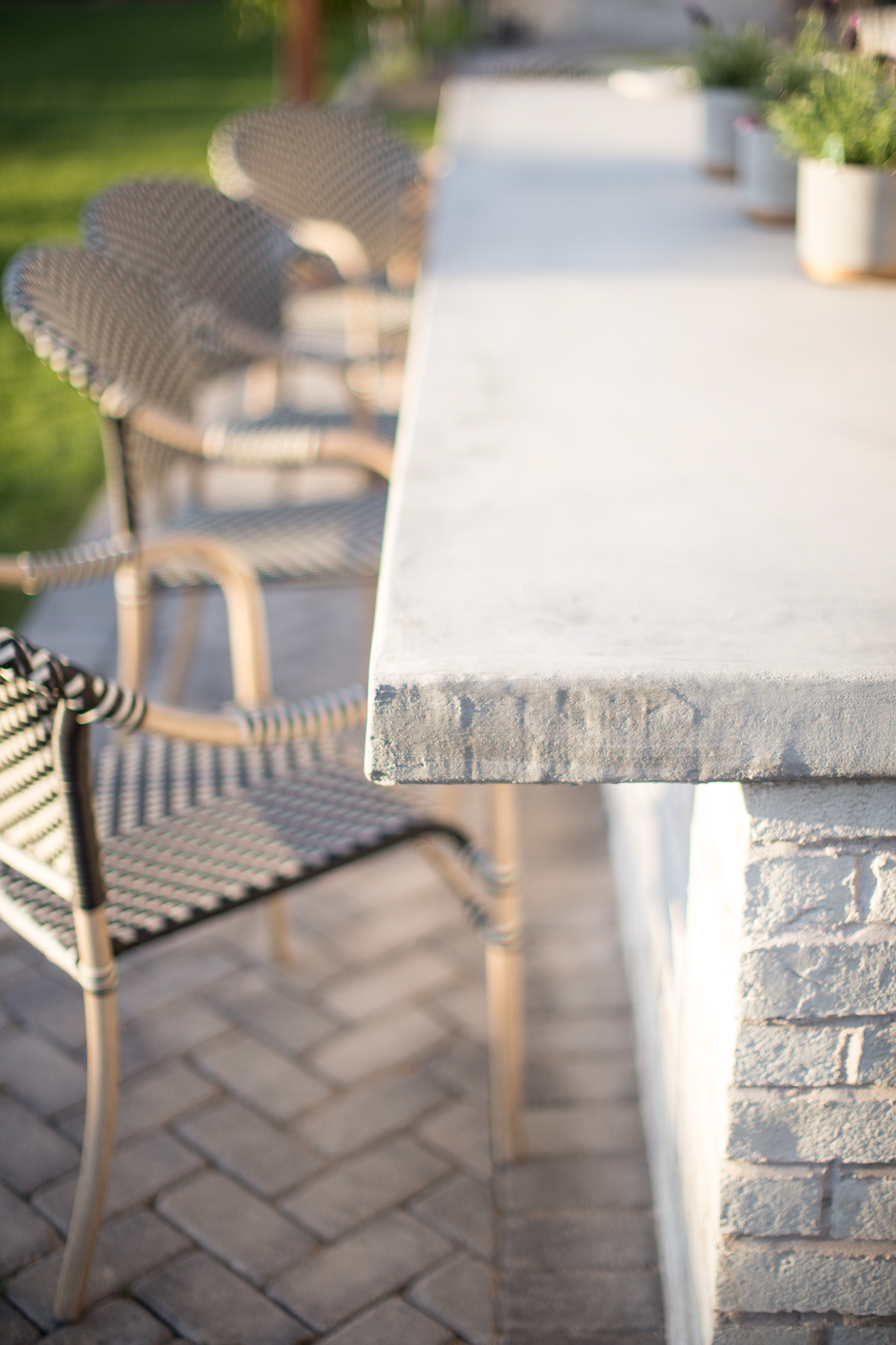 Outdoor Kitchen Cement Countertops 