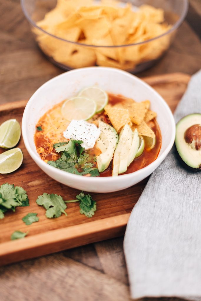 Slow Cooker Chicken Tortilla Soup