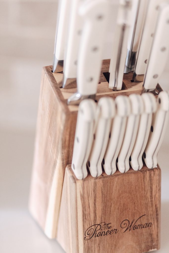 Custom Knife Block With Pioneer Woman Knife Set 