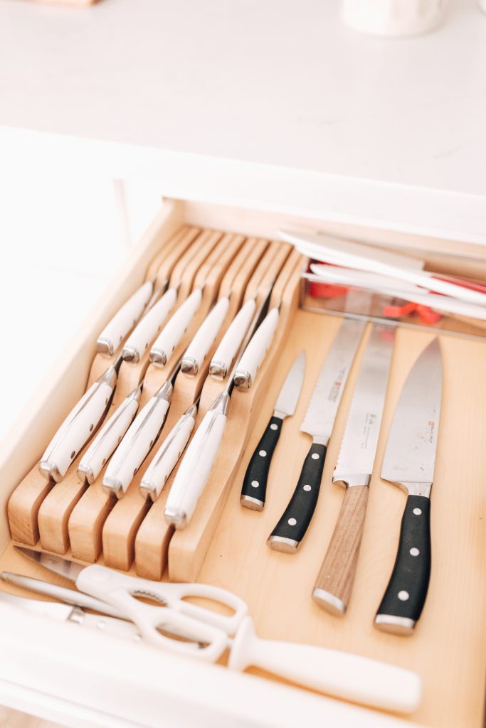 morphy richards white knife set
