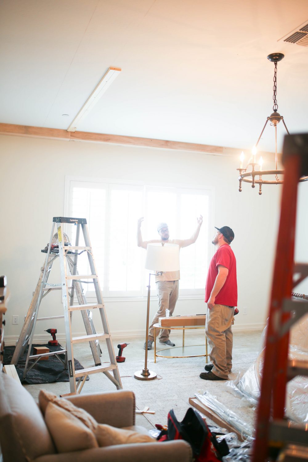 How to Install Faux Ceiling Beams 