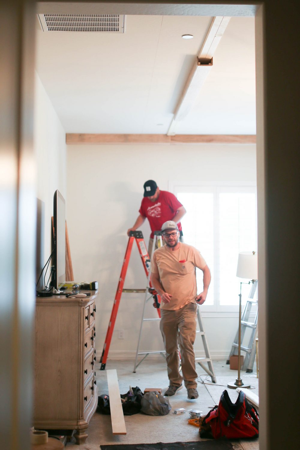 Installing Faux Beams 