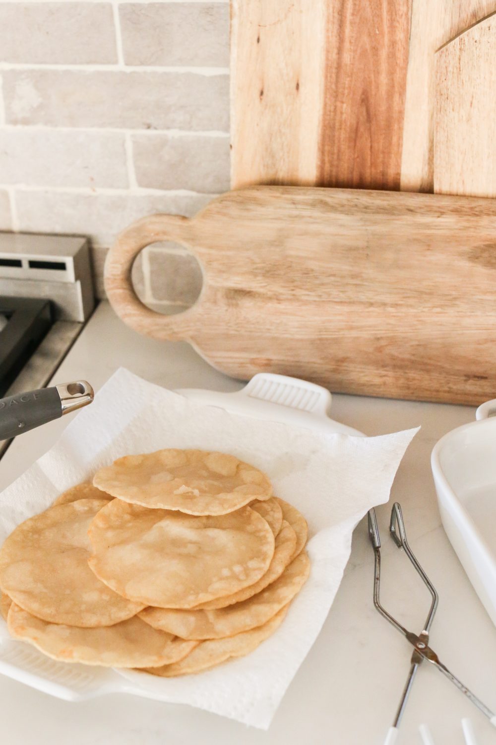 How to fry tortillas for Enchiladas