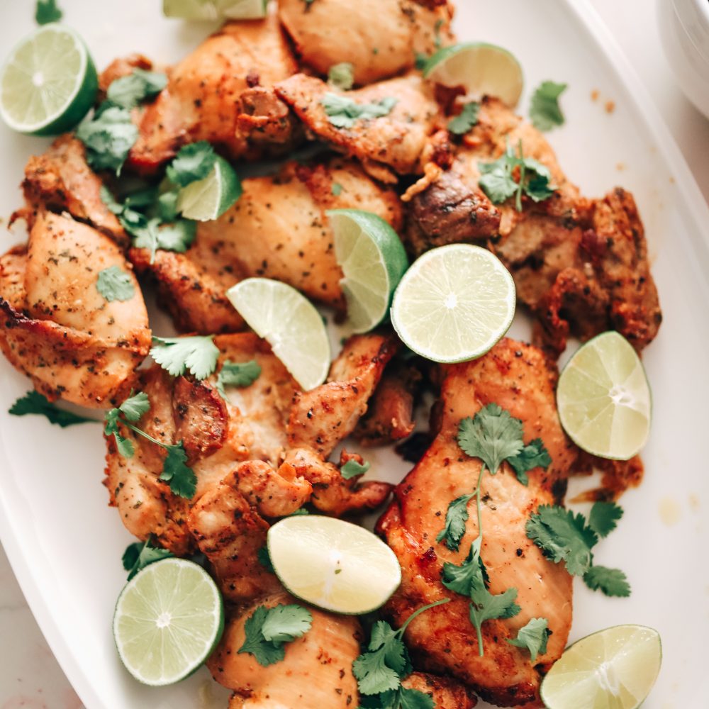 Juicy Grilled Cilantro Lime Chicken Thighs