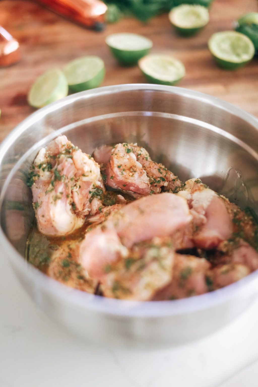 Juicy Grilled Cilantro Lime Chicken Thighs