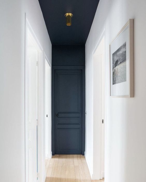 Dark Blue Hallway 