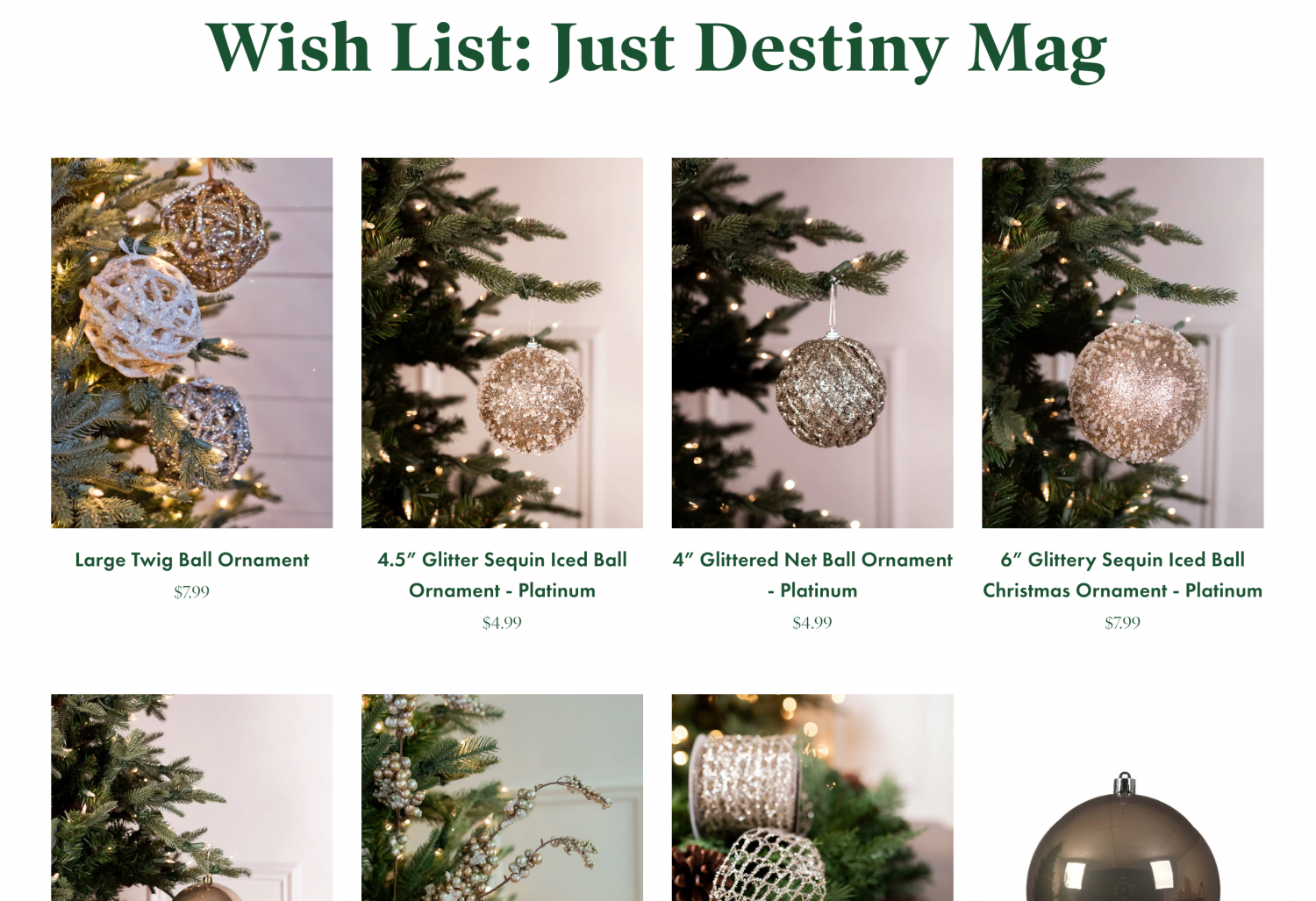 Elegant Christmas Tree Decor 