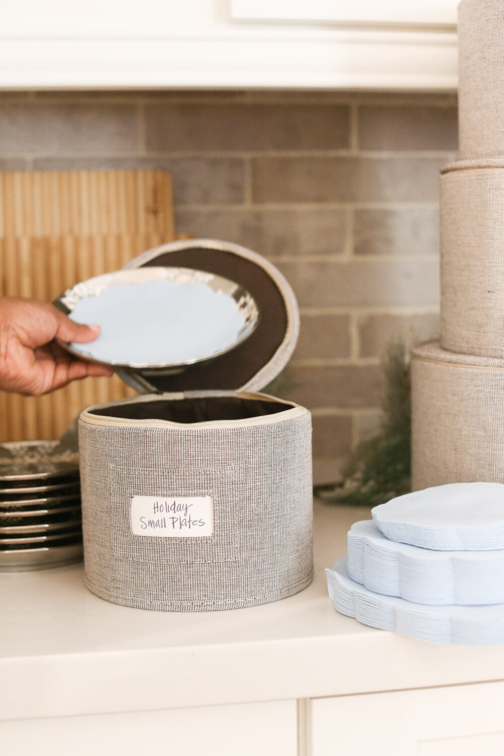 Post-Holiday Dinnerware Storage