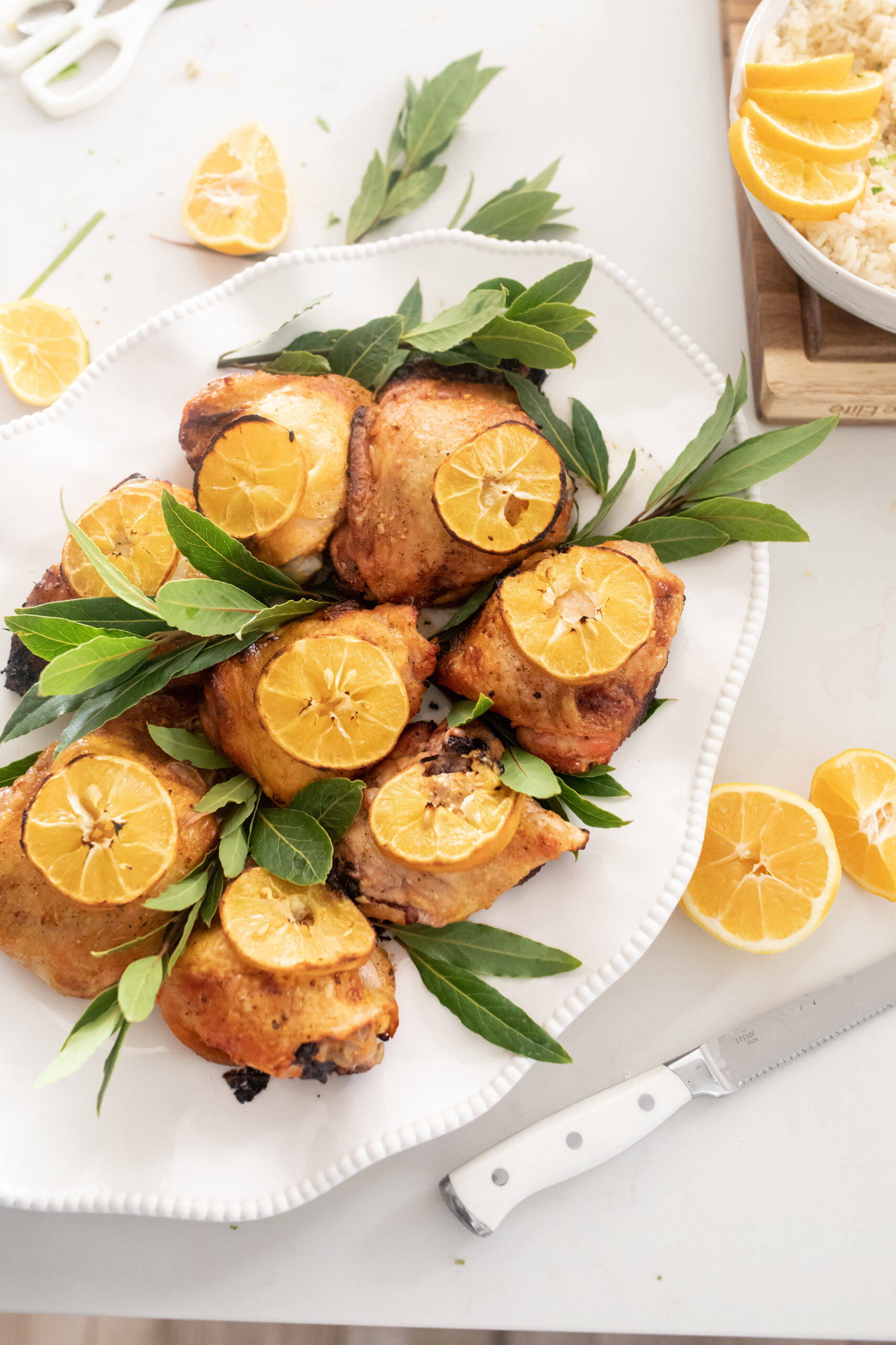 Juicy Lemon Baked Chicken Thighs