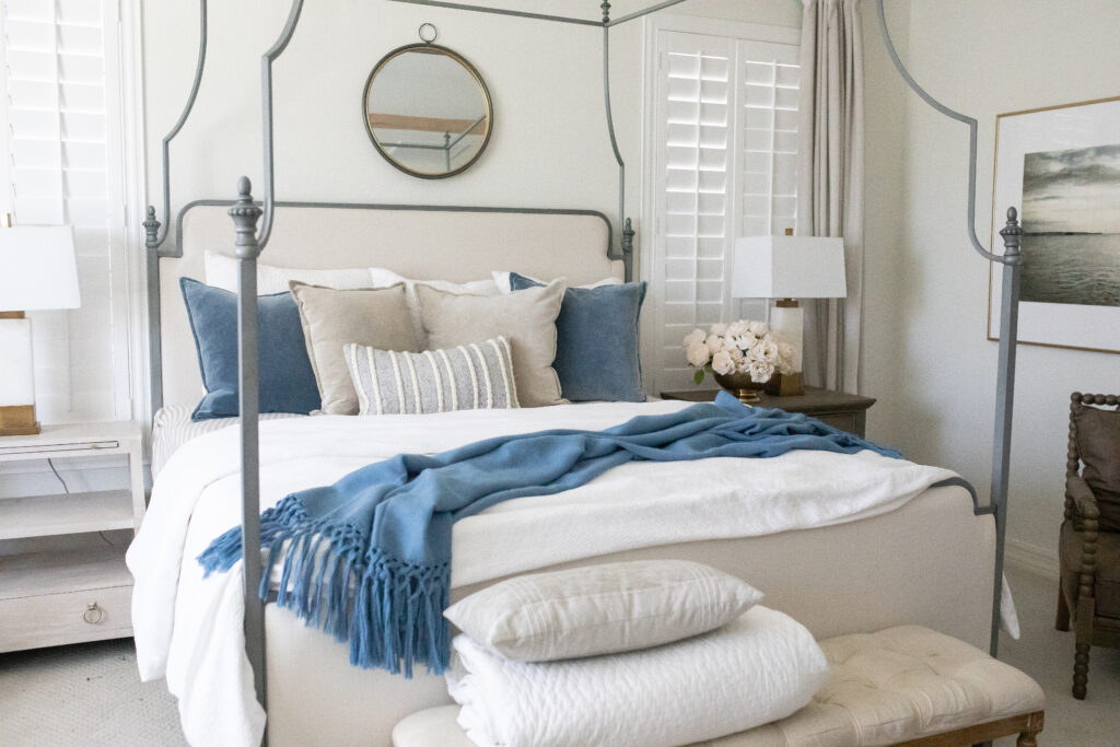 Spring Bedroom with a Touch of Blue