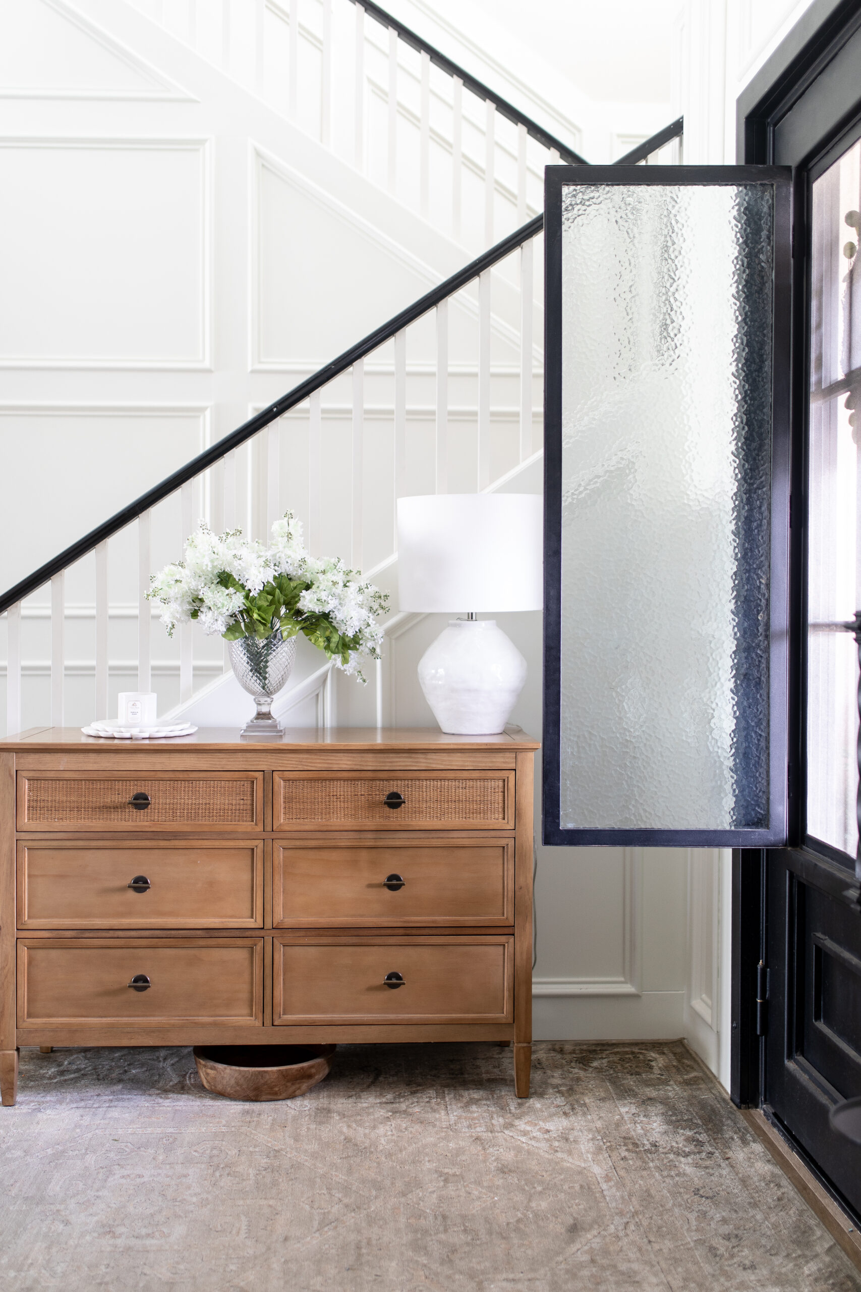 Spring Floral Arrangement for the Entryway