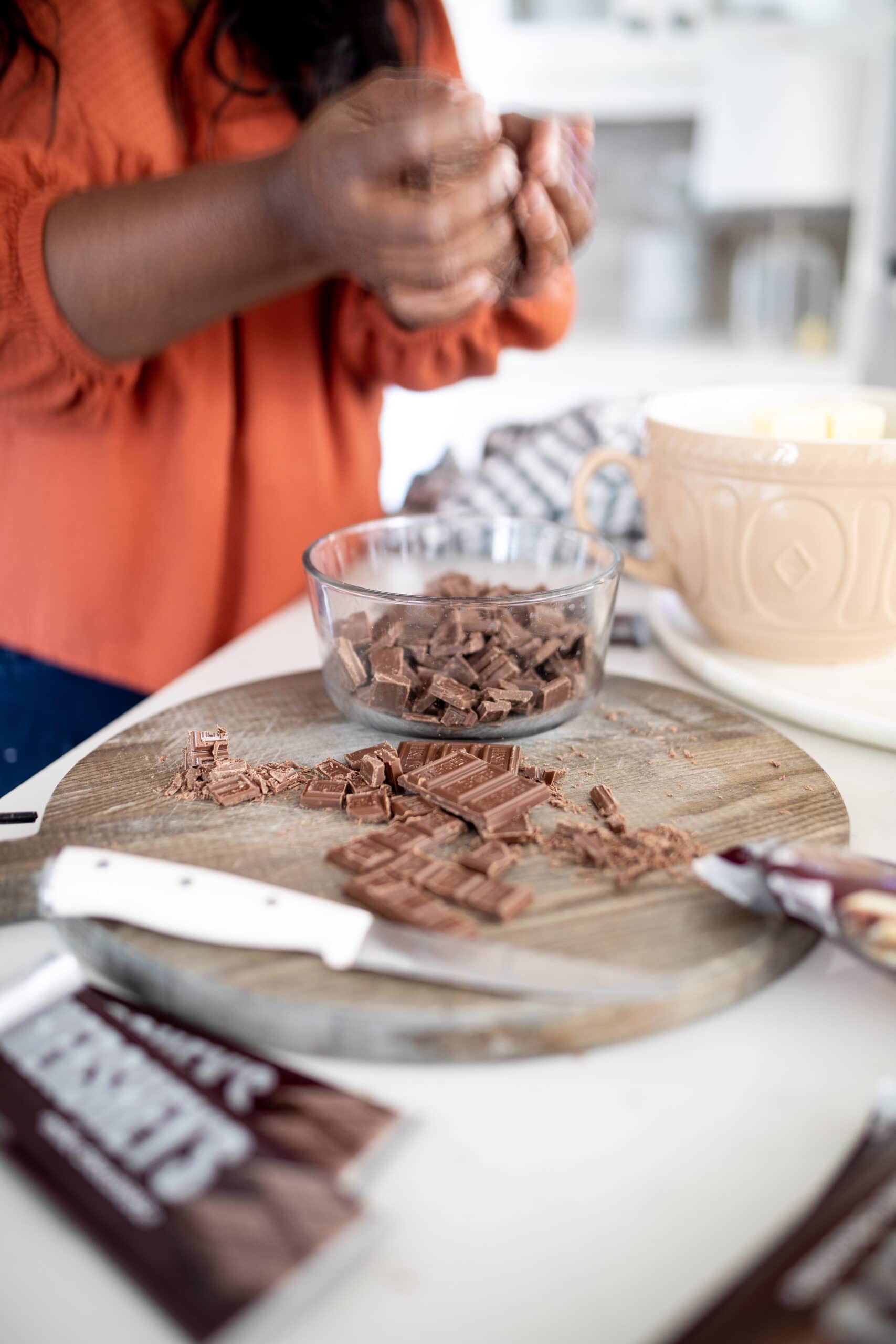 hershey's best brownie with chopped chocolate 