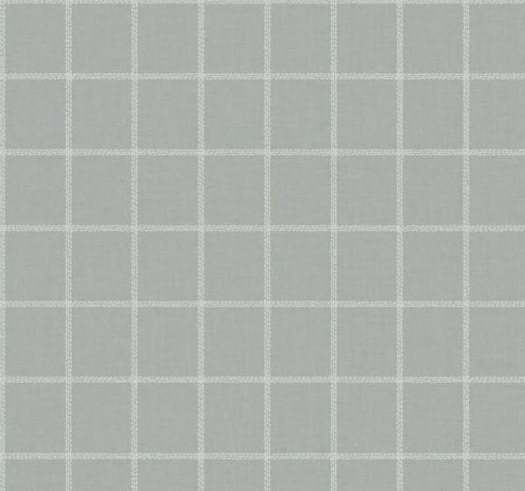 Plaid gray wallpaper with cream stripes