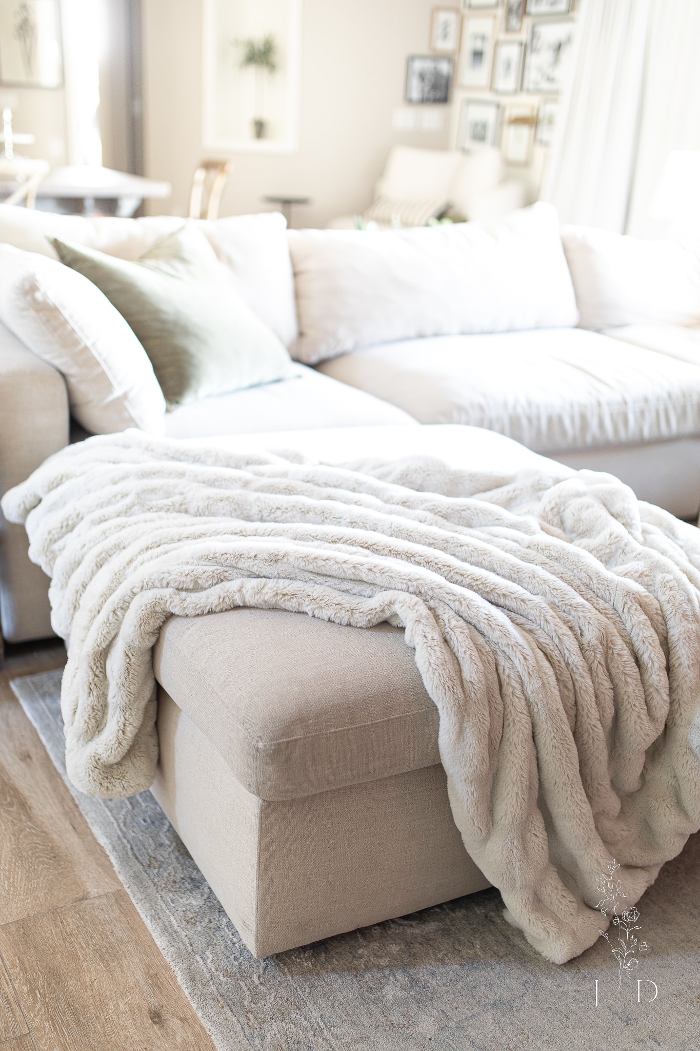 Arhaus faux fur online throw