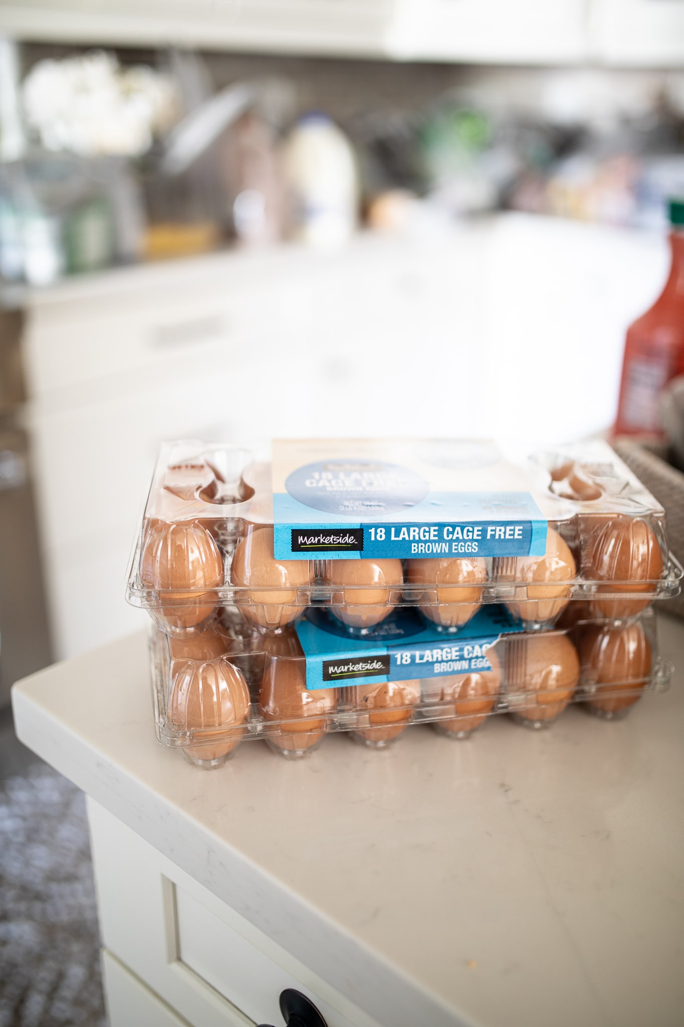Brown Eggs in the fridge 