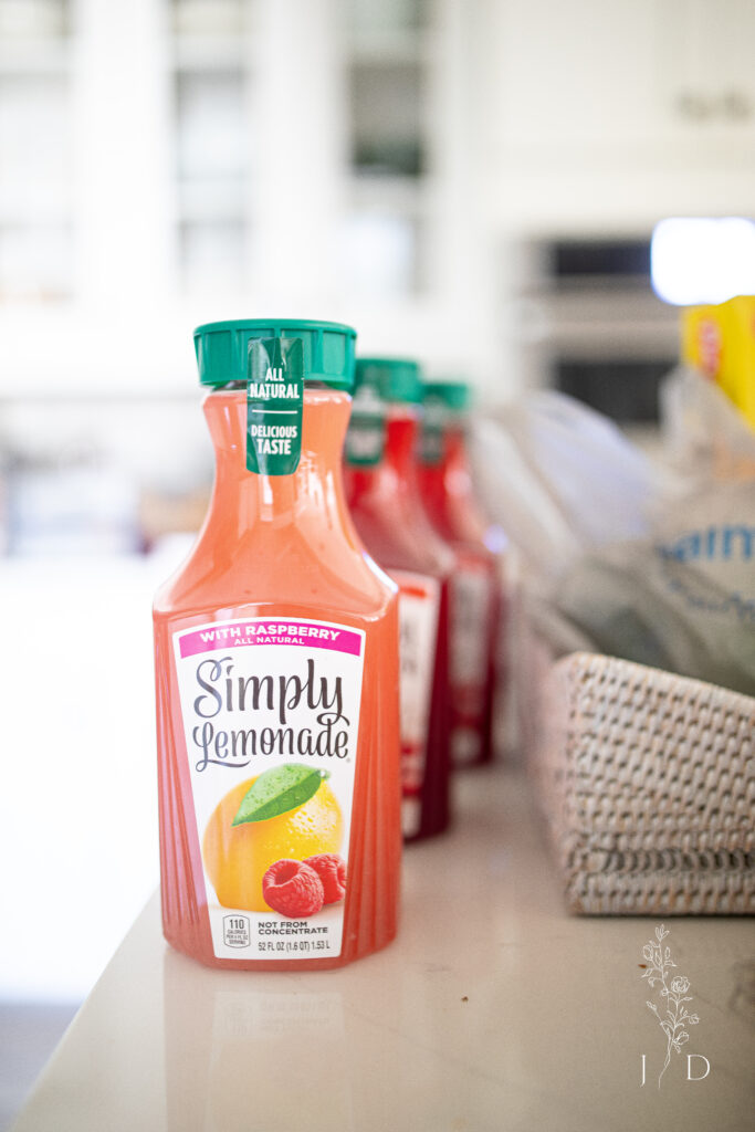 Simply Juices in the fridge 
