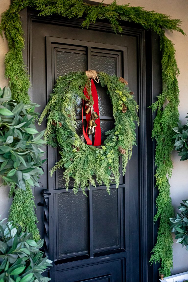 Red Christmas Door Decoration Ideas for Your Front Door