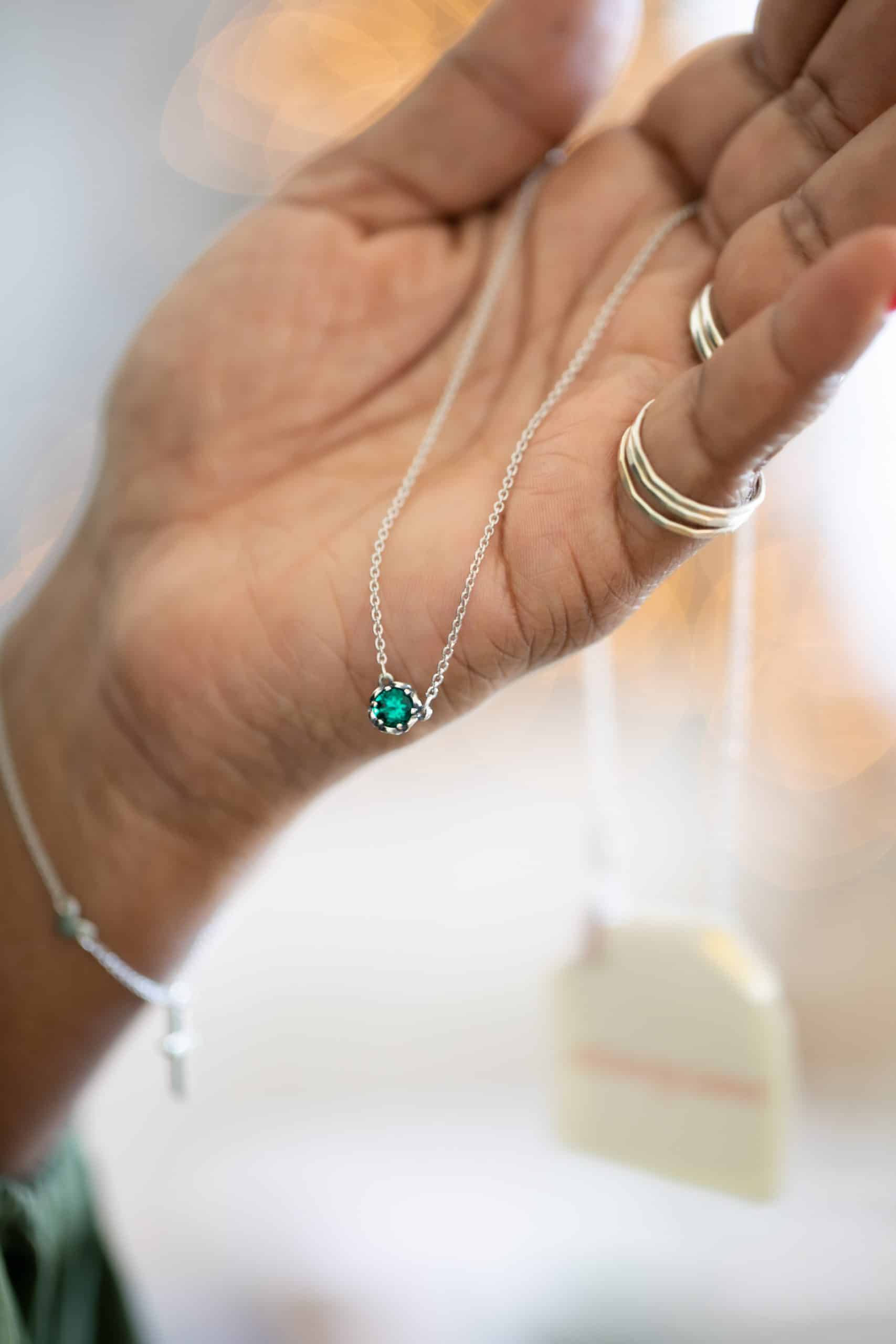 Christmas Jewelry Gift Ideas Emerald Necklace 